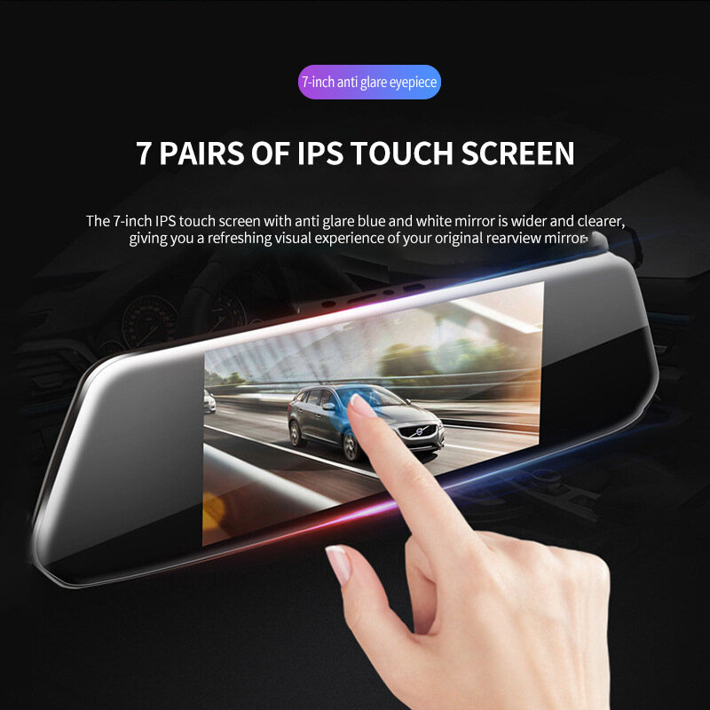 Rearview Mirror Driving Recorder HD 1080p Dual-lens Front And Rear Single Recording Reversing Image Electronic Dog