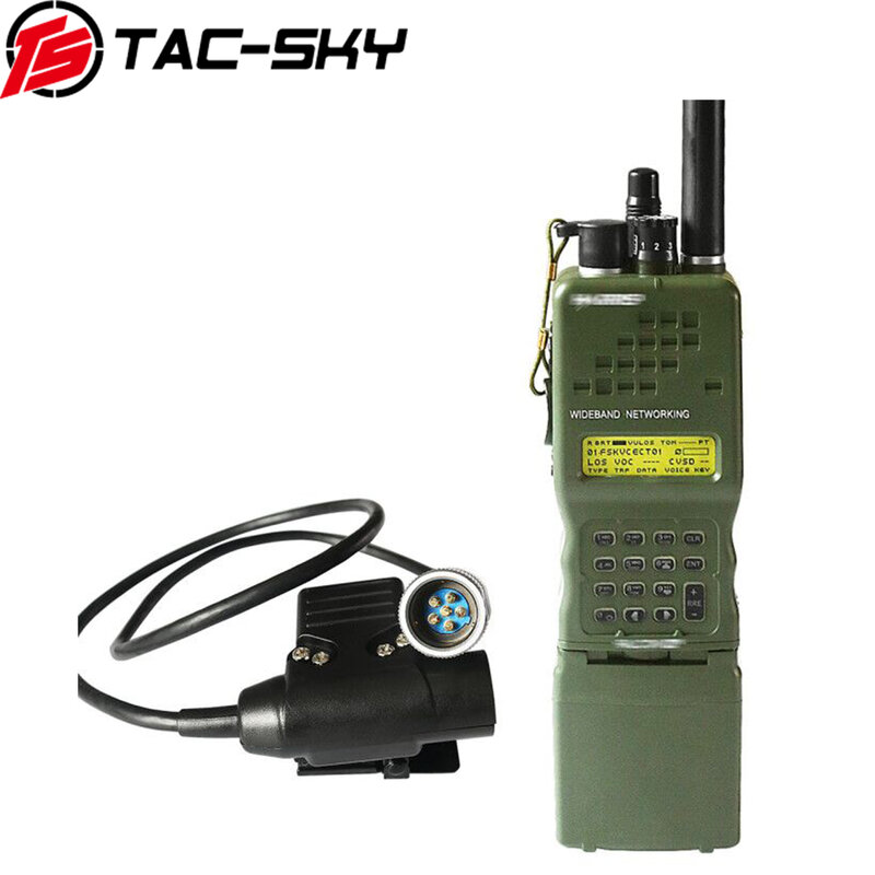 TS TAC-SKY التكتيكية سماعة PTT 6 دبوس U94 PTT + AN/PRC152 152A العسكرية راديو لاسلكي تخاطب نموذج هاريس الهيكل الافتراضي الدمية