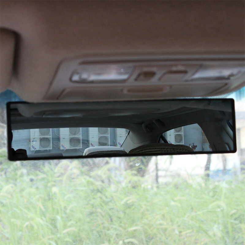 Panoramic Anti-Glare กระจกมองหลัง Universal ด้านหน้าและด้านหลังดูกระจกติดตั้งกระจกปรับปรุงความปลอดภัยและให้