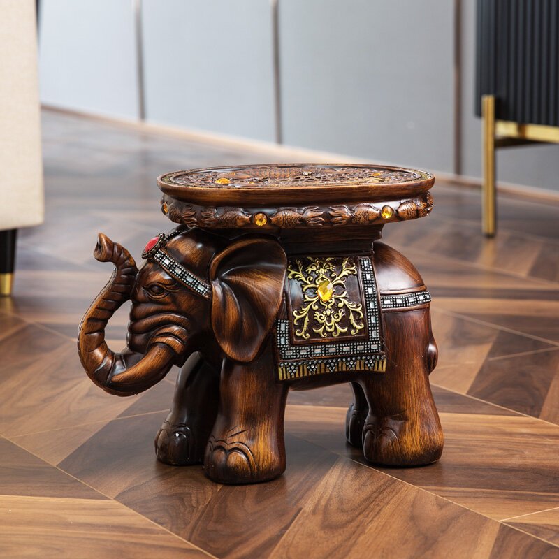 Tabouret à langer en forme d'éléphant, pour la maison, ornements de porte, pour le salon chinois