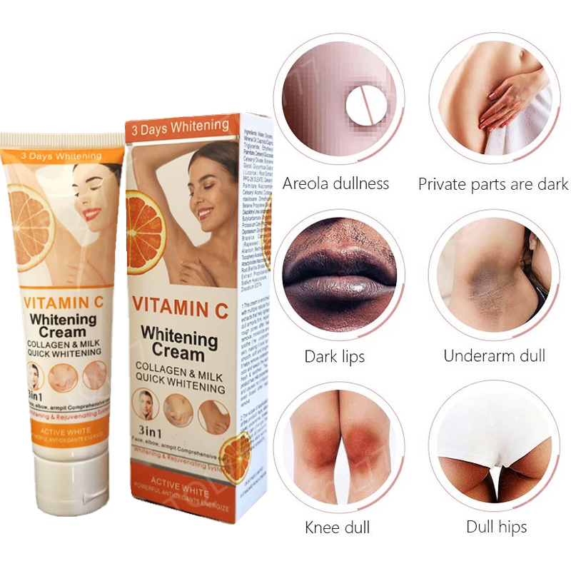 Crème éclaircissante pour les parties intimes du vagin, déodorant, mélanine, déodorant, pour la peau