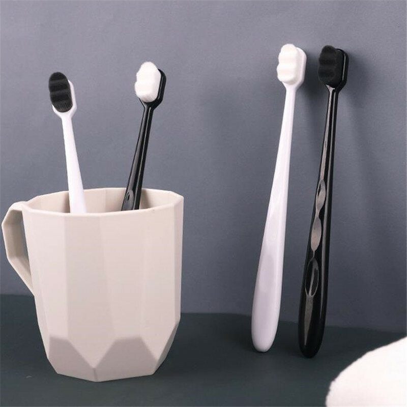 Wholesale 10PCS 50PCS Portable Ultra-thin Super Soft Toothbrush Eco-friendly Travel Outdoor Use Teeth Care Tooth Cleaning 4#