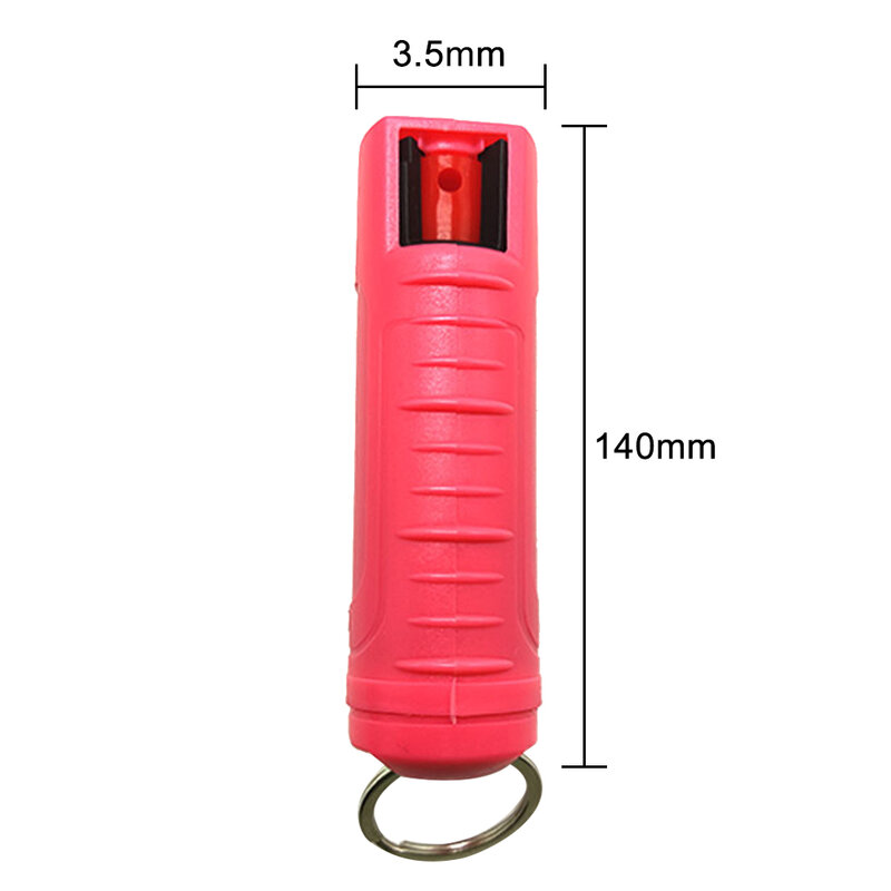 女性と女の子のためのポータブル自己防衛水筒,緊急事態のためのスプレーチェーン,20ml