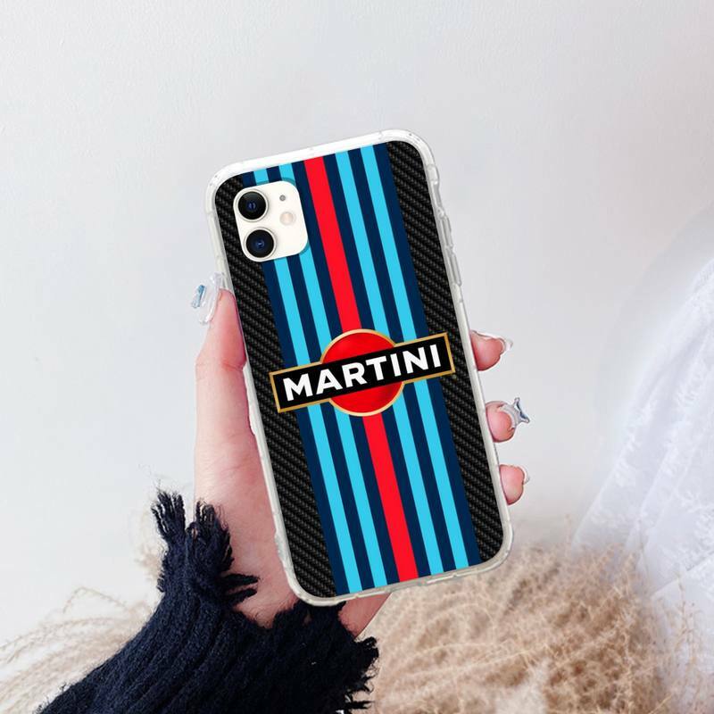 Custodia per telefono Martini Racing per iphone 13 12 11 x xs xr 7 8 6 se 5 pro max mini 2020 Cover morbida Fundas TM