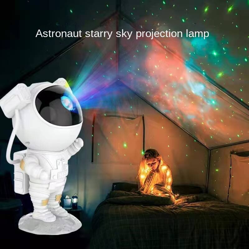 Nowe twórcze światło astronauci projekcja nieba lekka atmosfera na całym niebie gwiazda laserowa projekcja światło nocne światło