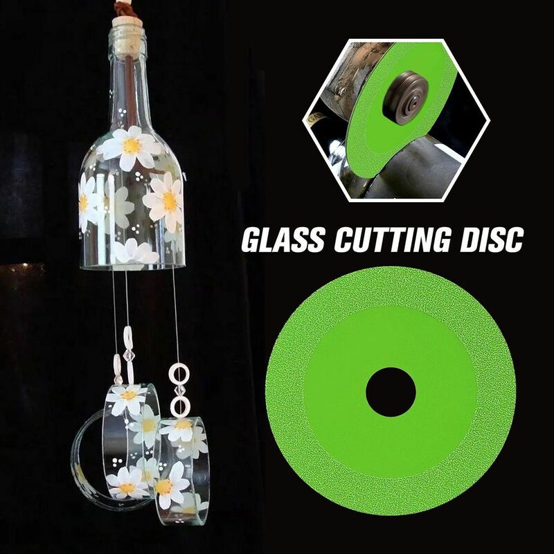 Diamond Glass Cutting Disc 100mm Angle Grinder Saw Blade Grinding Wheel for Marble Granite Ceramics Jade Crystal Wine Bottles
