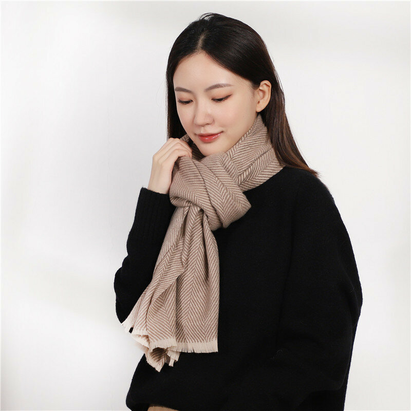 2022 корейский кашемировый шарф осень-зима британская клетка женская теплая шаль с кисточками утолщенный и удлиняющий шею мужской пашмины