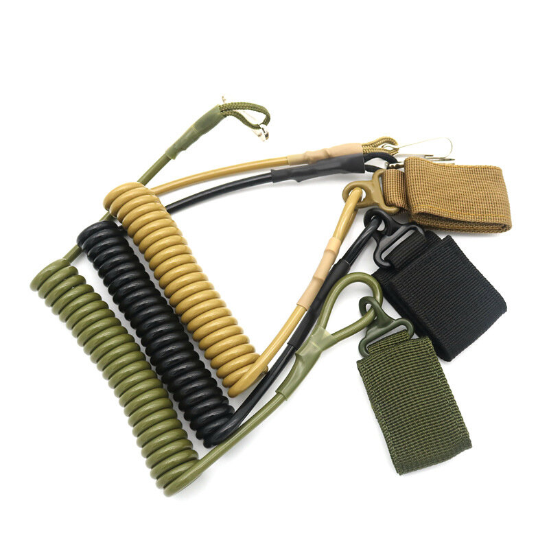 Dulelastic-Corde de lanière anti-perte pour odor, sangle de sécurité à ressort militaire, porte-clés, lampe de poche, accessoires de chasse, JOFlashlight