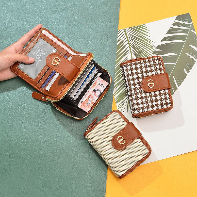 Moda damska portfele z zamkiem błyskawicznym luksusowe markowa skóra ekologiczna śliczne torebki o dużej pojemności portfel z saszetką na karty dla kobiet