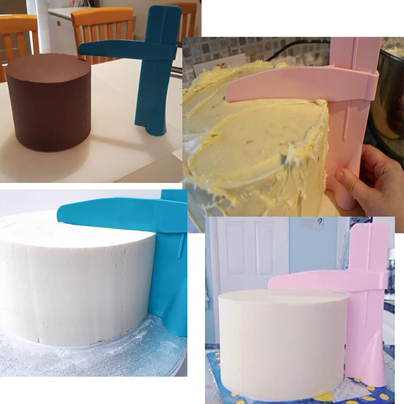 Nowe regulowane ciasto skrobak szpatułki do masy cukrowej ciasto krawędź gładsza dekorowanie kremem DIY pieczenia zastawa stołowa akcesoria kuchenne