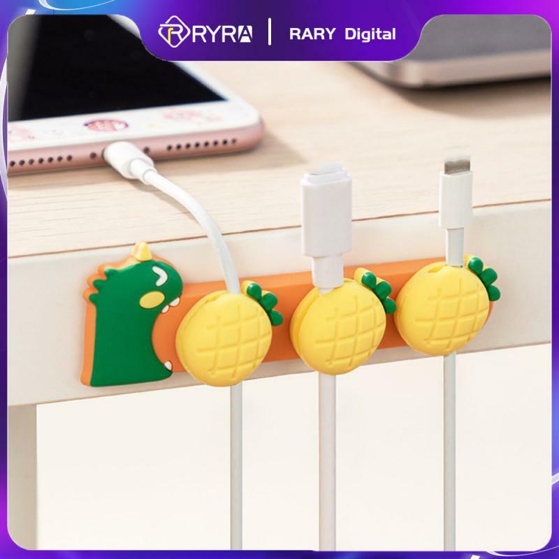 RYRA Cable Organizer Management Wire Holder flessibile USB Cable Winder Tidy clip in Silicone per Mouse Keyboard auricolare Protector