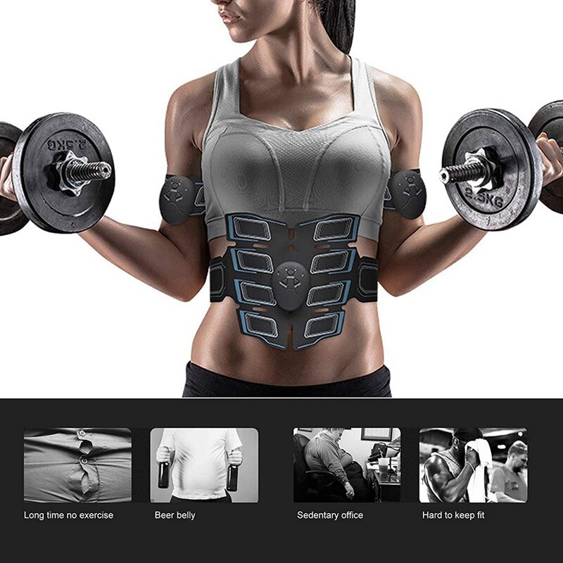 Estimulador muscular ABS, cinturón de tonificación Abdominal, entrenador muscular corporal, cinturón de tóner Abs