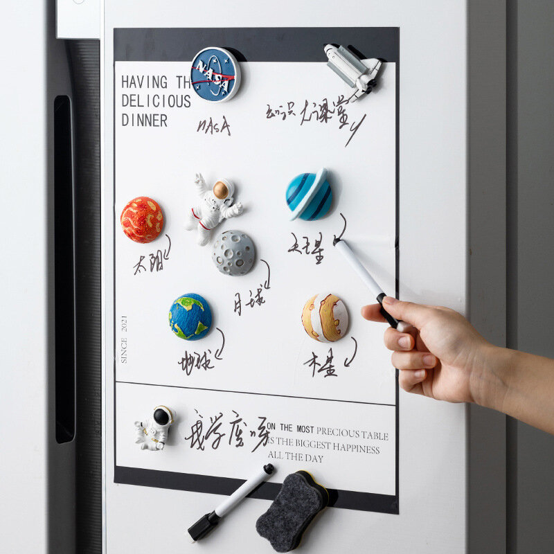 Kreative Kühlschrank Magnet Kühlschrank 3d Wohnkultur Nachricht Magnet magnetisches Universum Raum niedlichen dekorativen Aufkleber