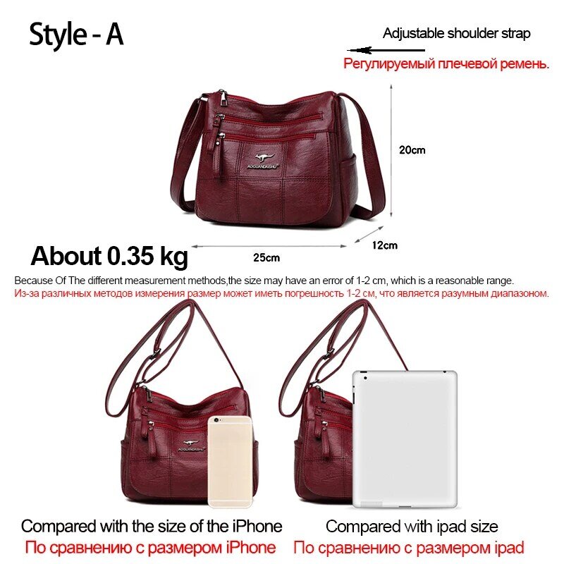New Fashion Soft Pu Leather Handbags Shoulder Bags for Women 2021 Luxury Handbags Women's Bag Designer Crossbody Bags Sac Epaule