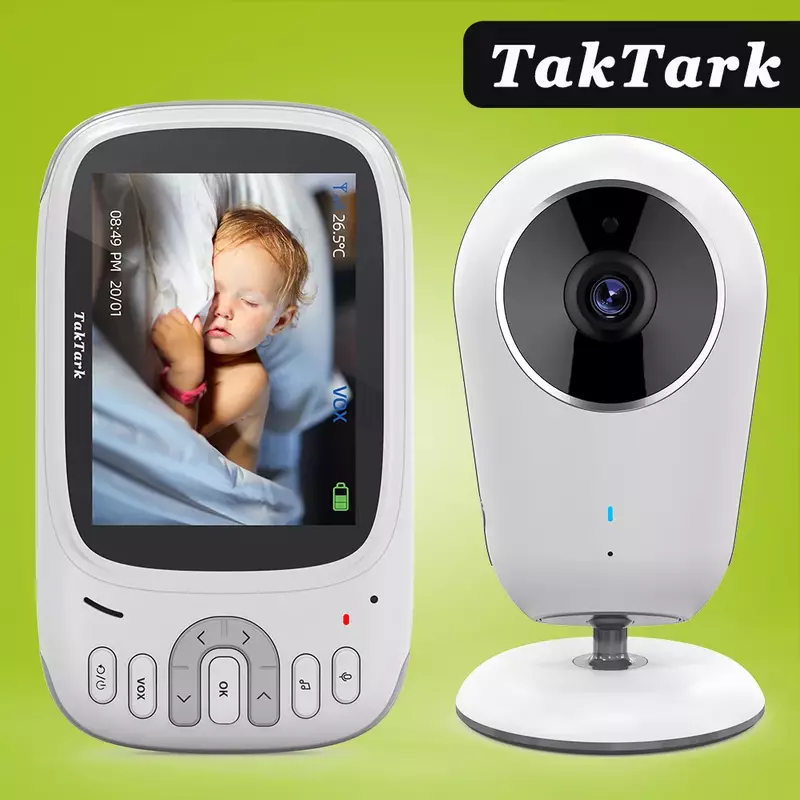 3.2 Inch Draadloze Video Babyfoon Night Vision Security Camera Babyfoon Intercom Temperatuur Monitoring Babysitter Nanny