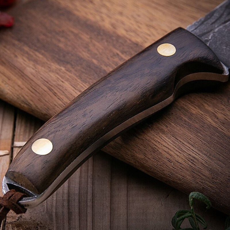 Cuchillo multiusos de forjado para deshuesar, cuchillo de cordero de Mongolia, cuchillo de fruta para exteriores, cuchillo de barbacoa, cuchillo de carnicero