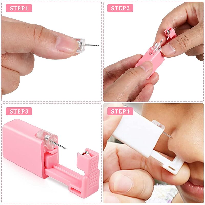 1/3Pcs Disposable Safe Painless Ear Piercing Healthy Sterile Puncture Tool Without Inflammation for Earring Ear Piercing Gun