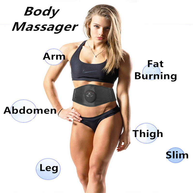 Eletric Muscle Stimulator Cellulite Massager Ems Muscle Stimulation Losing Weight Body Massagers Belly Slimming Belt Fat Burning