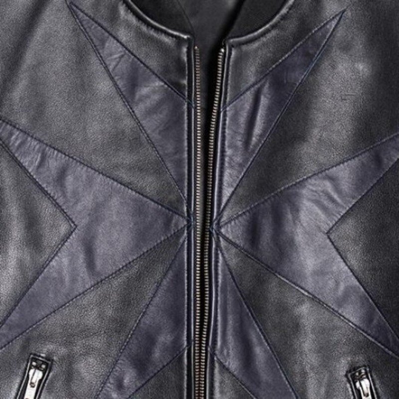 Мужская кожаная куртка Sheespkin в Королевском Стиле, женская, 5xl, на весну, новинка 2022, приталенная, с мотоциклетным воротником, повседневная оде...