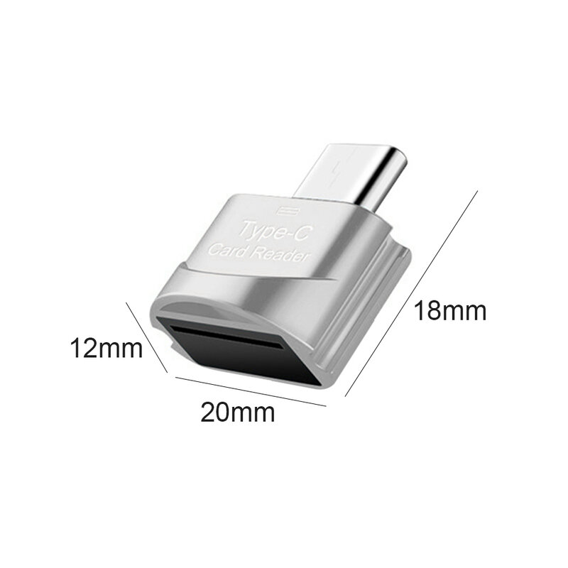 Adaptateur USB 3.1 Type C vers TF OTG, lecteur de cartes mémoire pour téléphone portable, adaptateur haute vitesse pour PC portable