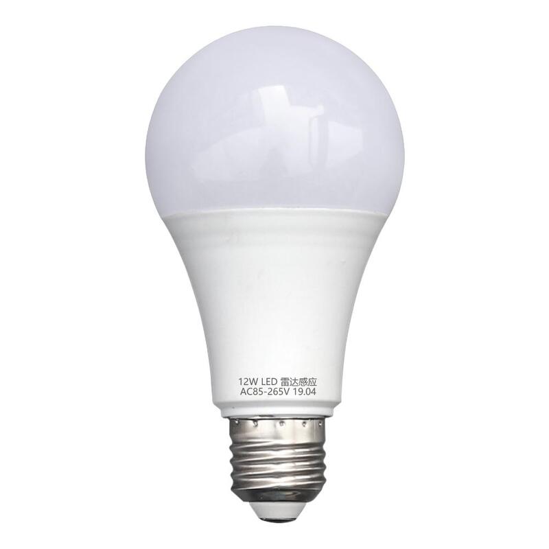5/7/9/12W E27 LED Light Bulb SMD5730 Energy Saving Motion Sensor Bulb White Lighting Professional Auto OFF/ON