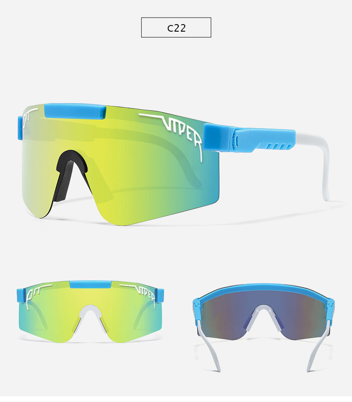 Okulary przeciwsłoneczne PIT VIPER Doble szerokie za duże wiatroszczelne okulary przeciwsłoneczne różowe okulary przeciwsłoneczne rozpryski UV400 bez opakowania