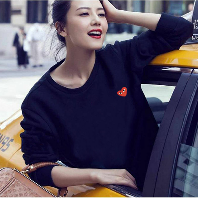 2022 Autumn Winter Men And Women Love loving heart Eyes O Neck Hoodie Women's Pure Color Sports Thin Pullover Men's Hoodieess