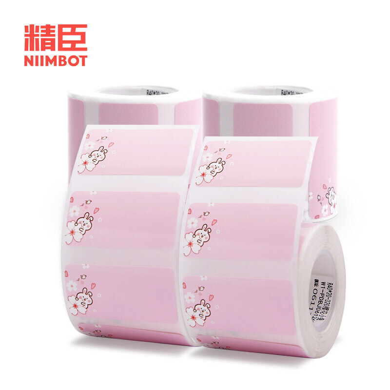 NiiMBOT B21/B3S Cartoon Label Paper Waterproof Name Label Cartoon Cute Color Thermosensitive Classified Note Storage Label Paper