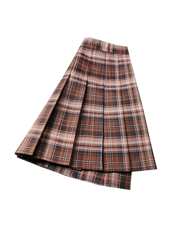 Faldas plisadas de cuadros para mujer, de cintura alta minifalda, estilo pijo, Kawaii, gótico