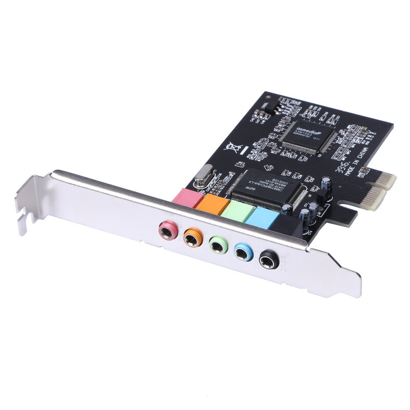 Interfaz de tarjeta de sonido Digital de Audio PCI Express x1 PCI-E 5,1 ch CMI8738 Chipset de 32 bits PCI express x1 Bus Master