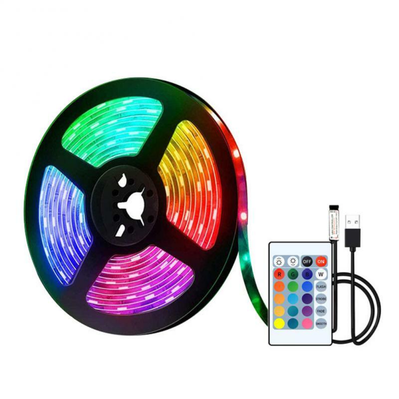 2/4/6pcs Taschenlampen flexible Beleuchtung Infrarot 24 Tasten Fernbedienung RGB LED Lichtst reifen 16 Farben USB dekorative Beleuchtung