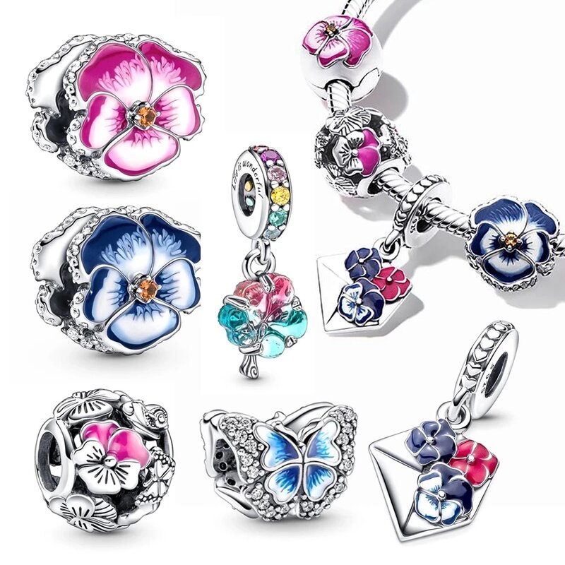 Porte-clés en argent Sterling 2022, pendentif en forme d'étoile, breloque, adapté au Bracelet Pandora, bricolage, fabrication de bijoux, cadeau, nouveau, 925