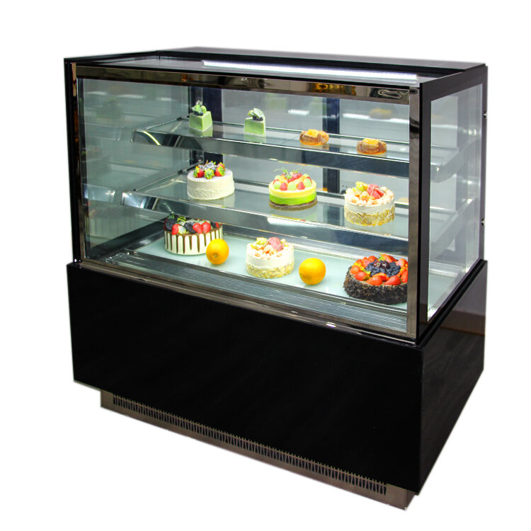 Новый стиль, стеклянная дверь для торта, десерта, вертикальная морозильная камера для сохранения свежести