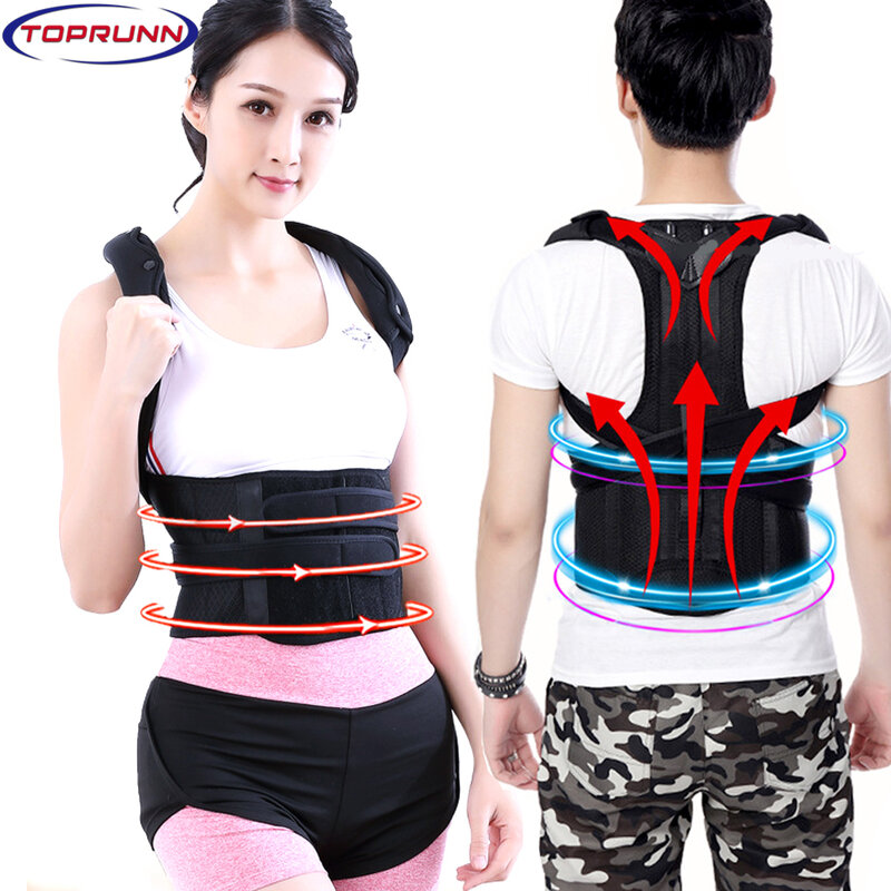 Upgraded thickened Posture Corrector Back Posture Brace Clavicle Support Stop Slouching&Hunching Adjustable Back Trainer Unisex