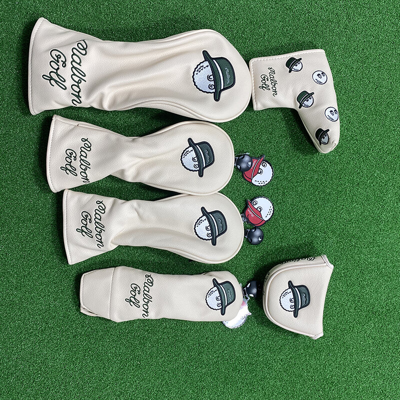 Malbon – couvre-tête de Club de golf, couverture de tête de Club de Golf, de Club de Golf, de Fairway, en bois, hybride, Putter et maillet