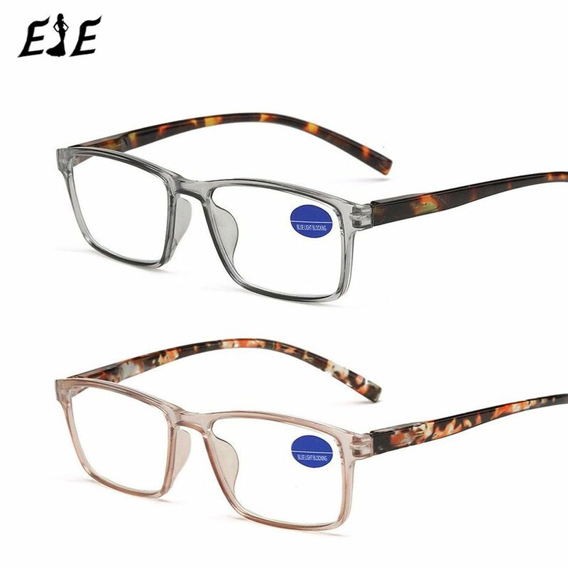 Kacamata Baca 2022 Baru Bingkai PC Kacamata Pembaca Persegi Presbyopic untuk Penglihatan Kacamata Perawatan Penglihatan + 10 ~ + 40 Pria Wanita