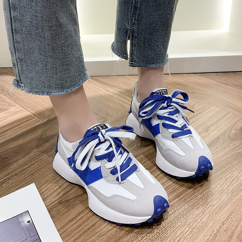 2022 Fashion Luxury Brand White Old Dad Shoes New Spring Sport Women Sneakers Thick Bottom Breathable Running Vulcanize Shoes