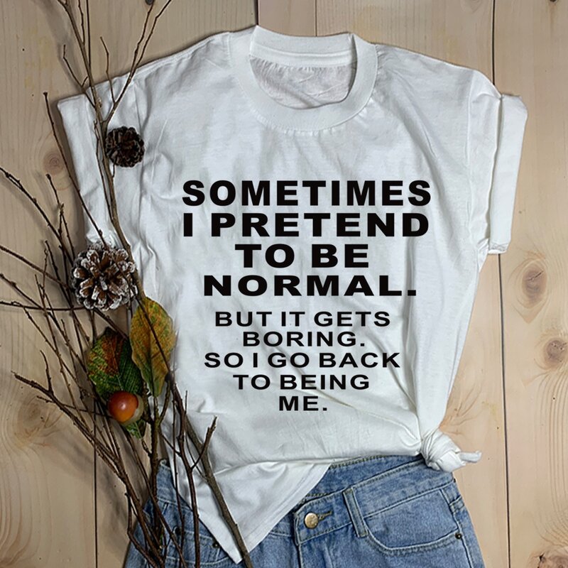 Женская Повседневная футболка, милые рубашки с коротким рукавом для девочек, забавная рубашка с надписью на весну, лето и осень