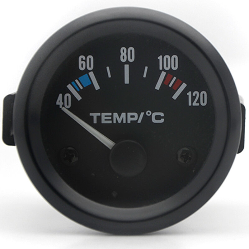 Indicatore della temperatura dell'acqua del puntatore dell'auto da 2 "52mm 40-120 Celsius misuratore della temperatura dell'acqua misuratore dell'auto