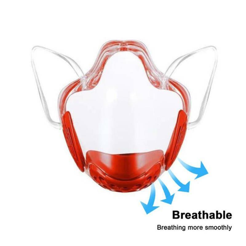 New Adults Durable Shield Mask with Filter Reusable No Fogging Transparent Face Mask Anti-Oil-Splash Shield Mask Kitchen Tools