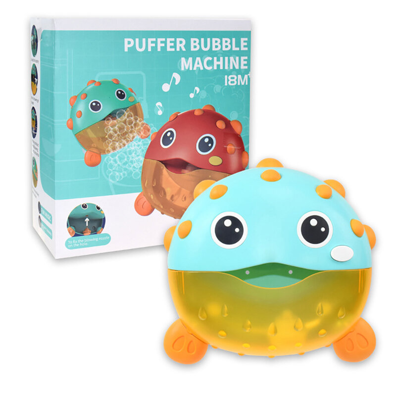 Weixinbuy-máquina automática de burbujas de jabón para bañera, Juguete musical de burbujas para baño de bebé, regalo de cumpleaños