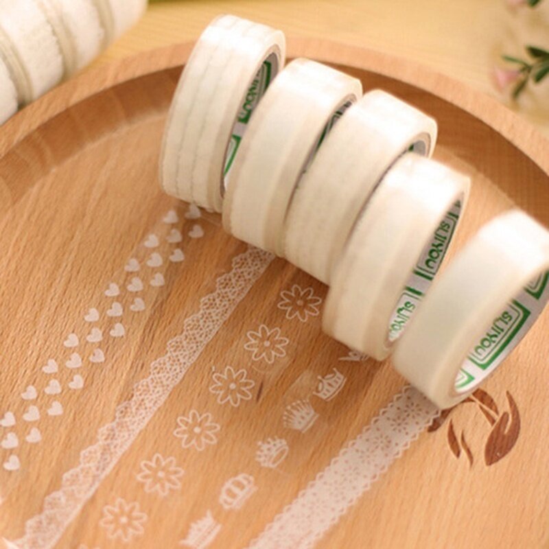 3 Rolls DIY Paper Lace Decorative Sticky Paper Masking Tape Self Adhesive Home Decoration Accessories