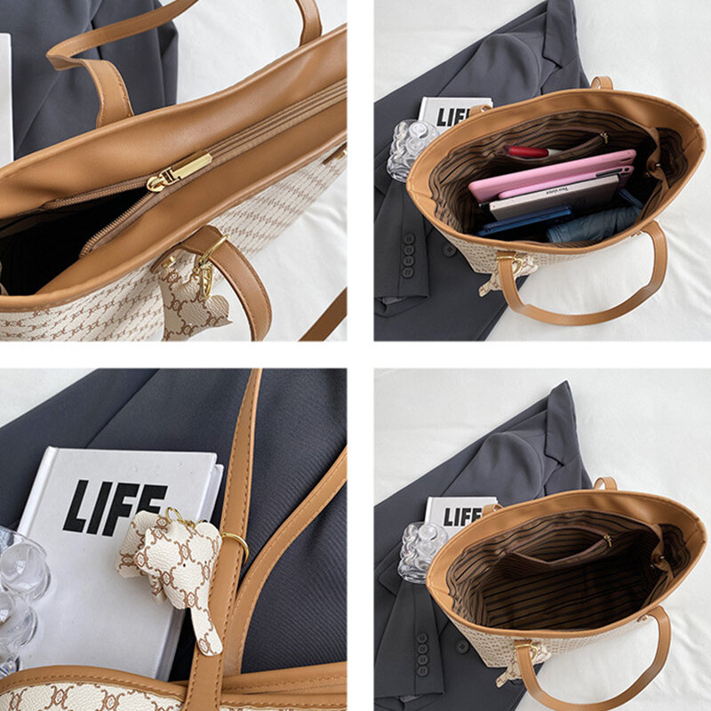 Mode Luxus Design Handtaschen große Einkaufstaschen für Frauen Umhängetasche Pu Leder Damen Retro Vintage-Stil Handtaschen Bolasas