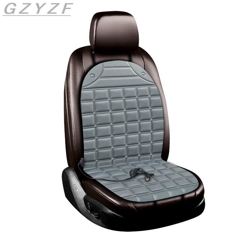 Funda de asiento calefactable para coche, cojín de asiento calefactado para Conductor de coche, 12V, almohadilla de cubierta de silla de montar automática de temperatura