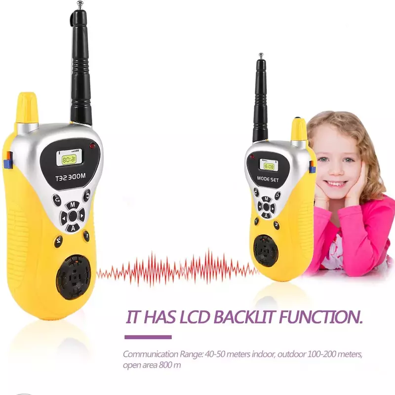 2 sztuk/partia profesjonalny domofon elektroniczny Walkie Talkie dzieci dziecko Mni Handheld zabawki przenośne dwukierunkowe Radio prezent