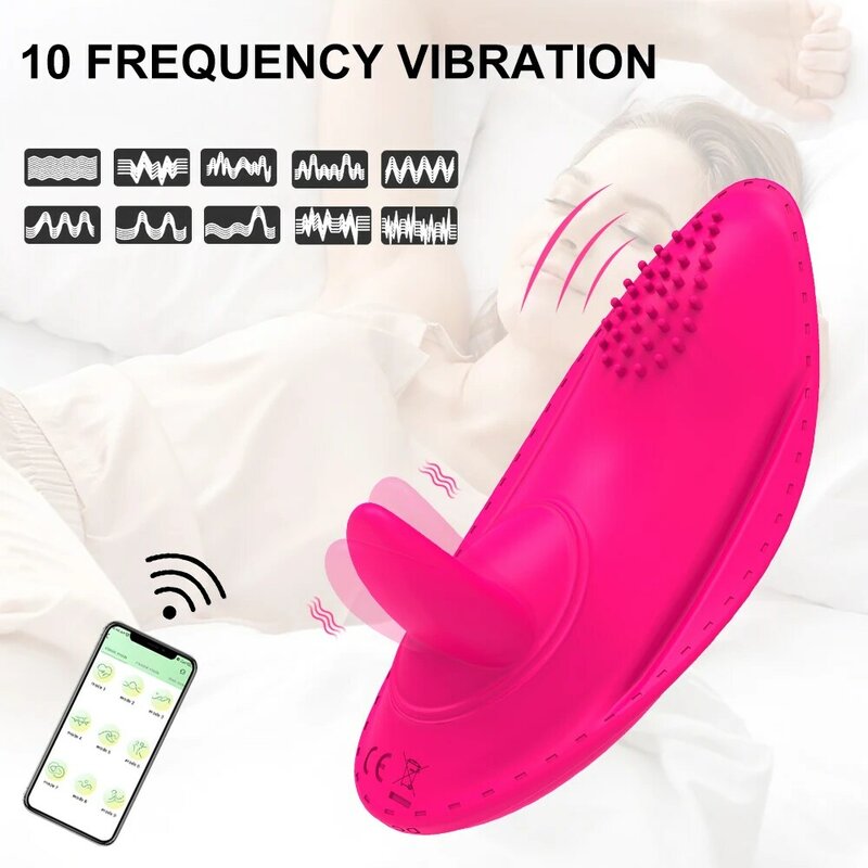 Wearable Panty G-point Tongue Licking Vibrator Vibrating Egg Remote Control Vagina Clitoral Stimulation Anal Sex Toys For Women