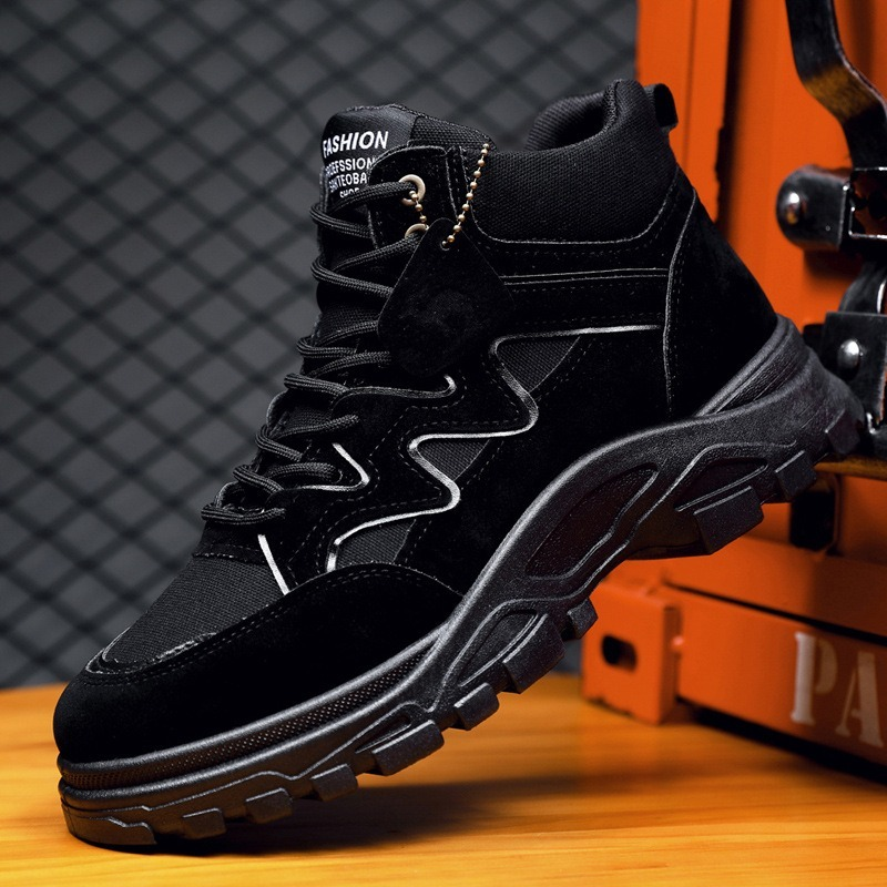 Modne buty męskie platformy botki 2022 jesień Outdoor Desert Boot męskie wygodne antypoślizgowe buty do pracy Botas Hombre nowość