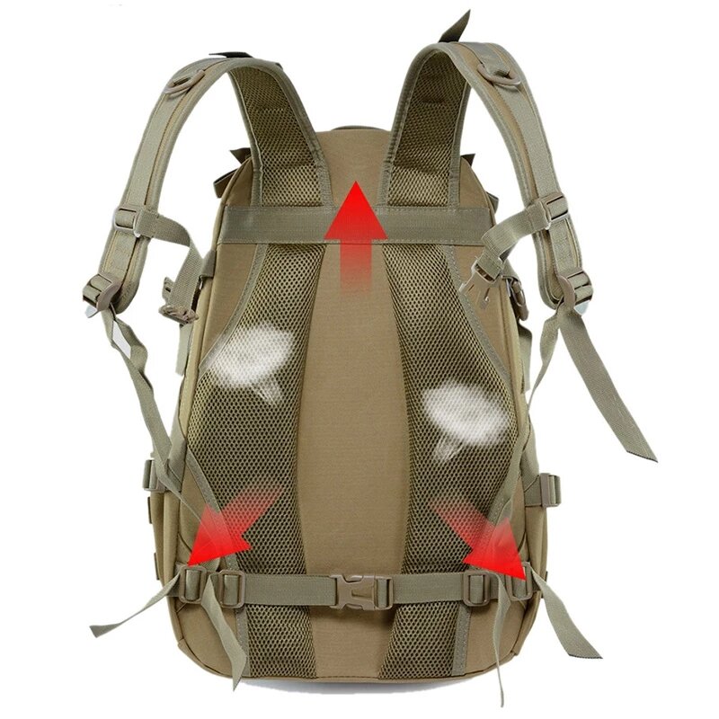 Zaino da campeggio 40L borsa militare borse da viaggio da uomo zaino da arrampicata tattico Army Molle escursionismo borsa riflettente all'aperto XA714A