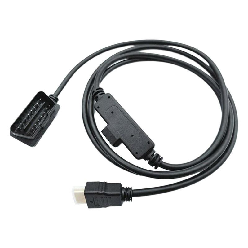 Colokan Kabel Monitor Antarmuka OBDII Ke HDM Kabel Adaptor H00008000 untuk CS2 CTS2 CTS3 Kabel Antarmuka Plug dan Play