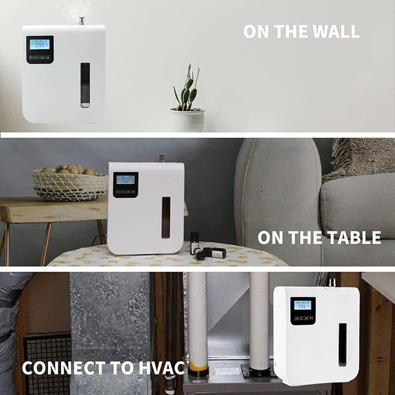 와이파이 아로마 디퓨저 넓은 영역 향기 오일, 자동 타이머, 앱 제어 기능, 호텔 가정용 향기 장치, 300ml
